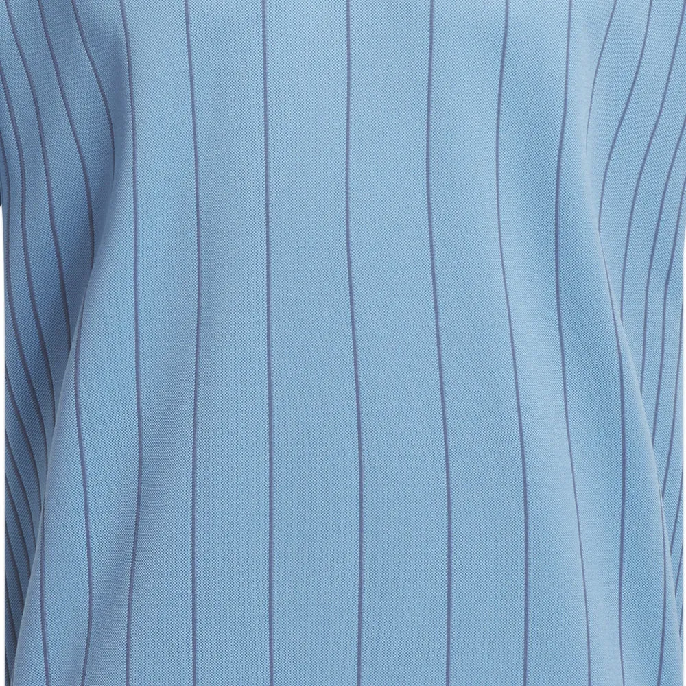 adidas Ultimate 365 Tour Primeknit Striped Polo Shirt - Semi Blue Burst