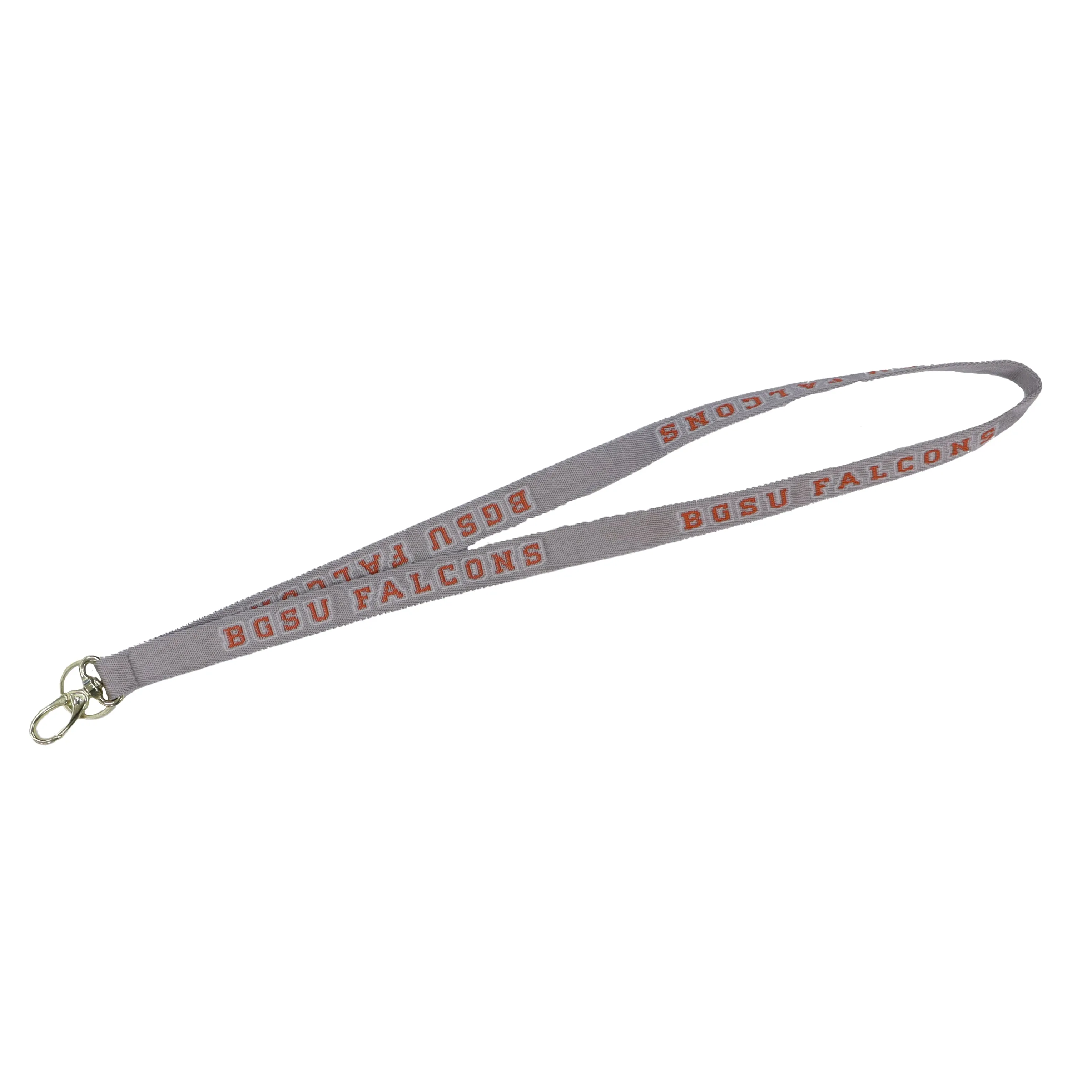 BGSU Nashville Lobster Clasp Lanyard Grey
