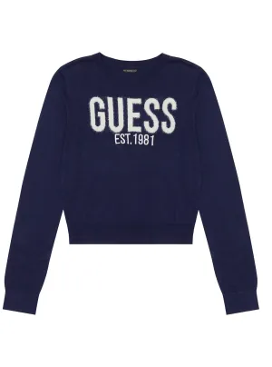 Black Long Sleeve Jumper (7-16) Guess