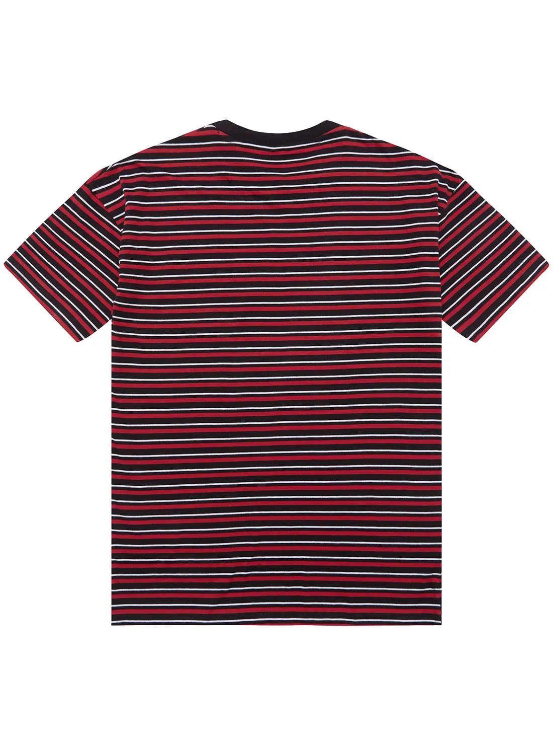 Black Red Stripe Short Sleeve T-Shirt (7-16) Guess