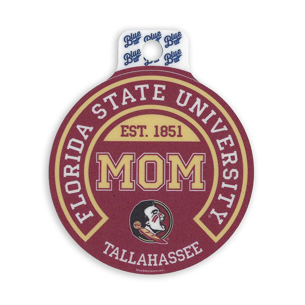 Blue 84 Florida State University Mom Circle Decal