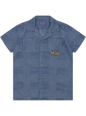 Blue Indigo Dobby Shirt (2-7) Guess