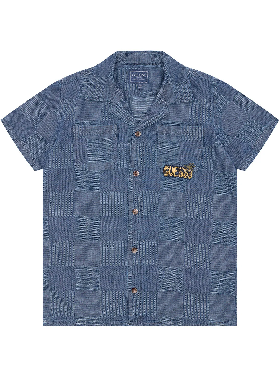 Blue Indigo Dobby Shirt (2-7) Guess