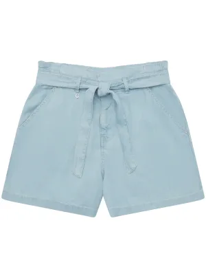 Blue Tencel Indi Shorts (2-7) Guess