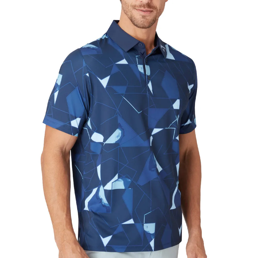 Callaway Kick Flip Print Polo Shirt - Peacoat