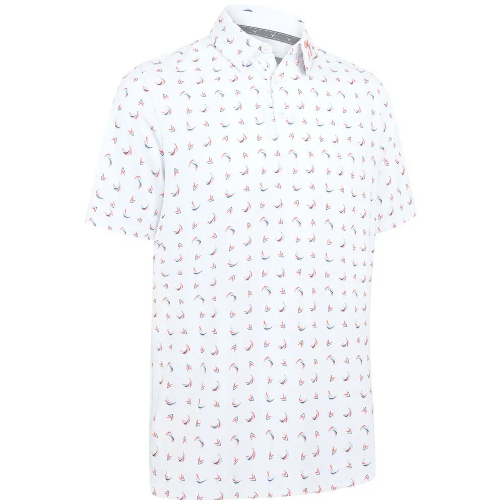 Callaway Swing Chev Polo Shirt - Bright White