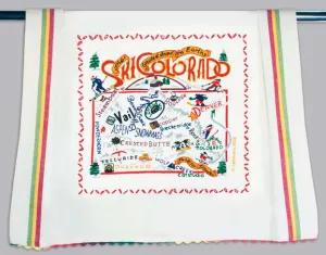 Catstudio Ski Colorado Dishtowel