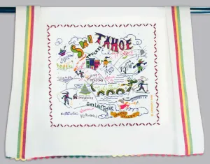 Catstudio Ski Tahoe Dishtowel