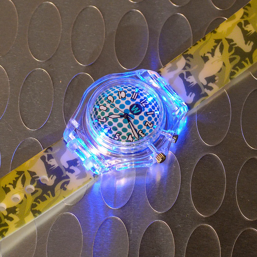 Dino Camo Glow LED Light Up Watch
