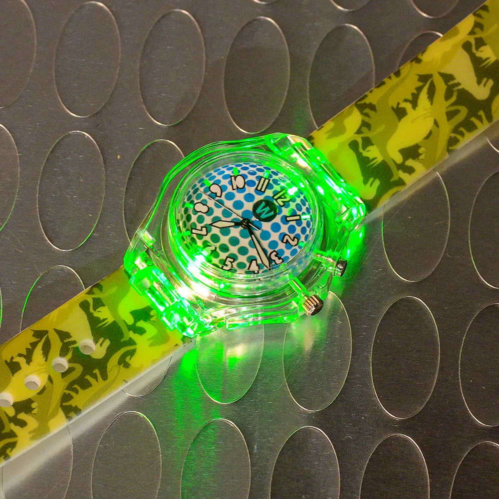 Dino Camo Glow LED Light Up Watch
