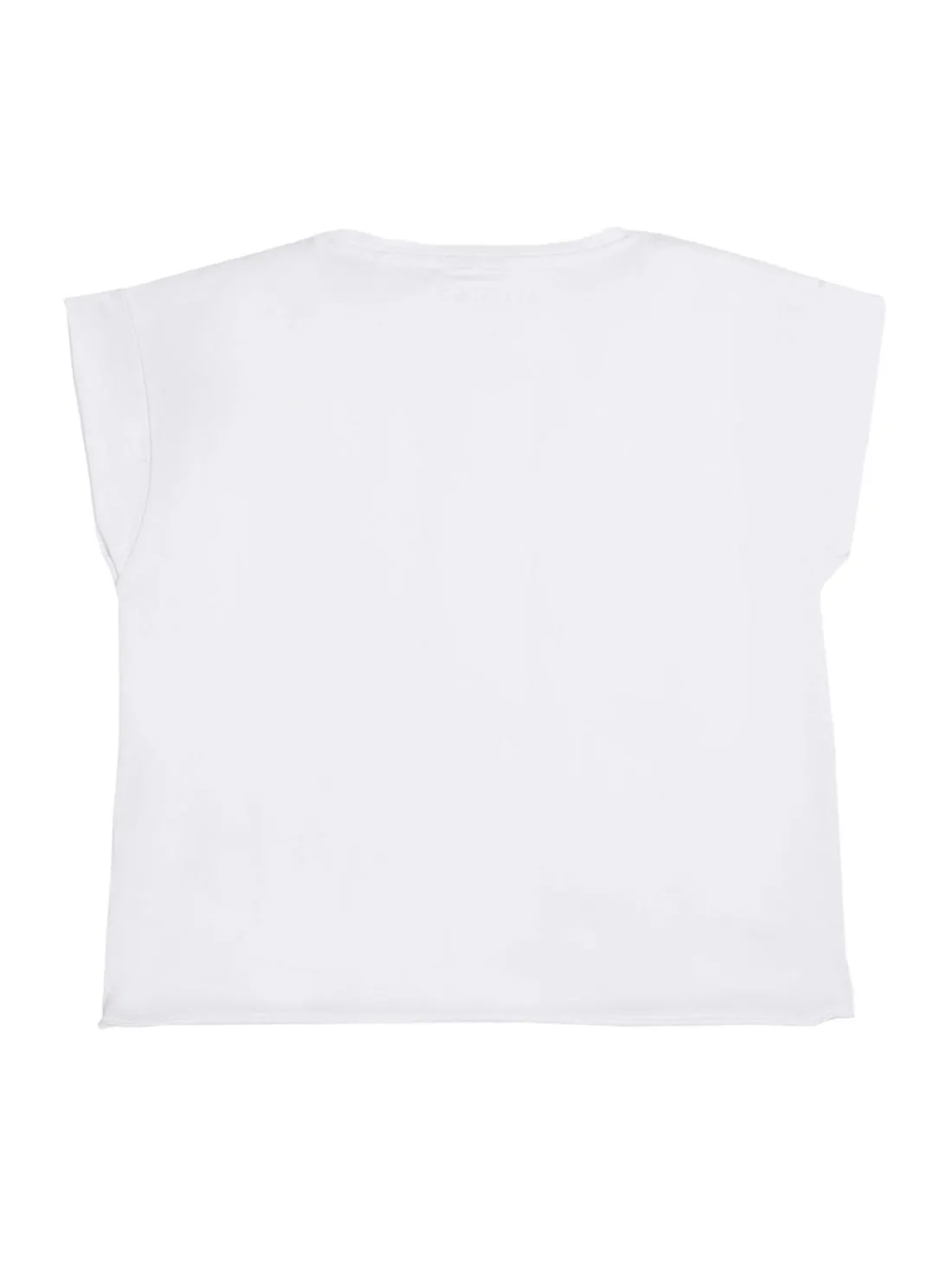 Eco White Logo Cropped T-Shirt (7-16) Guess