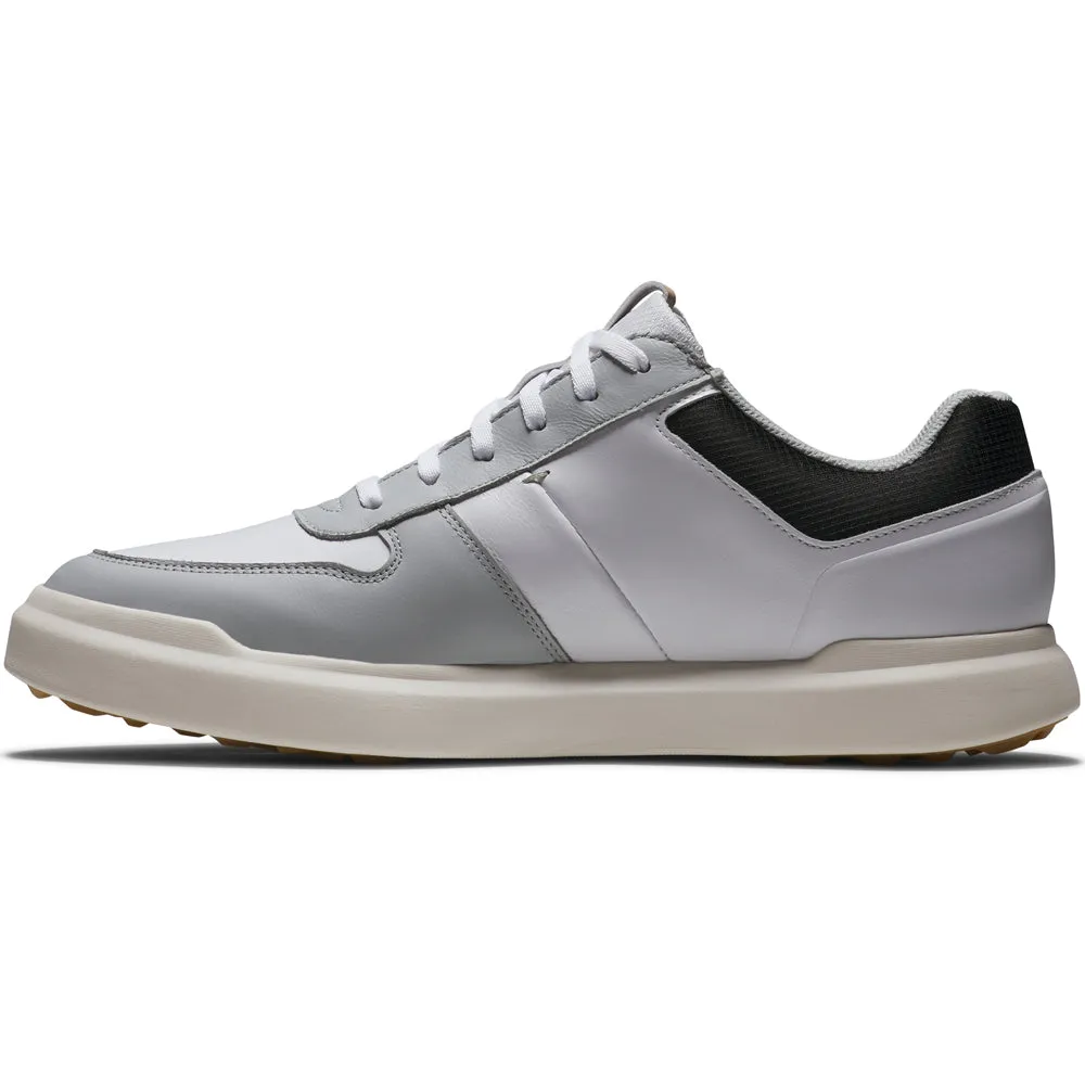 FootJoy Contour Casual Spikeless Shoes - White/Grey/Black