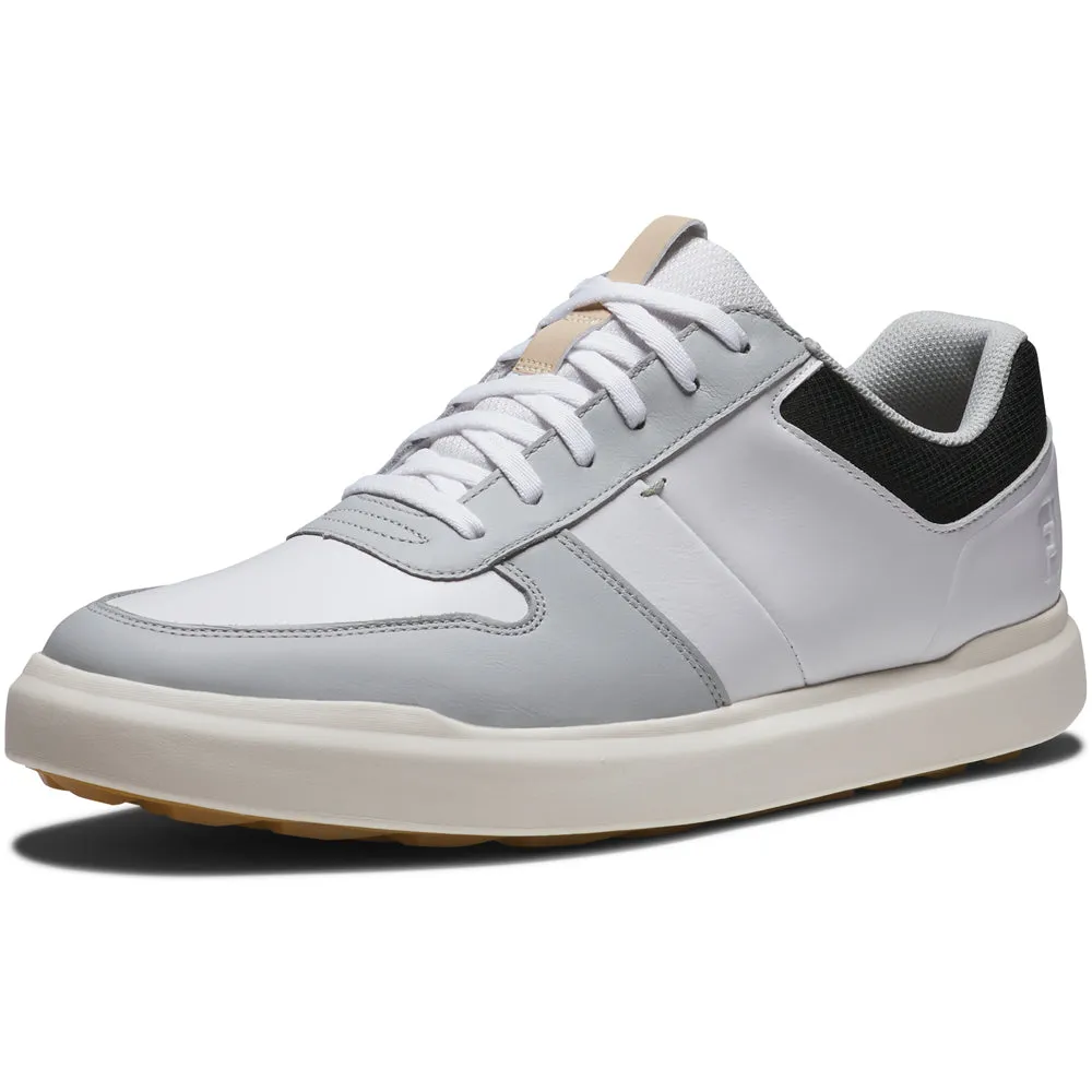FootJoy Contour Casual Spikeless Shoes - White/Grey/Black