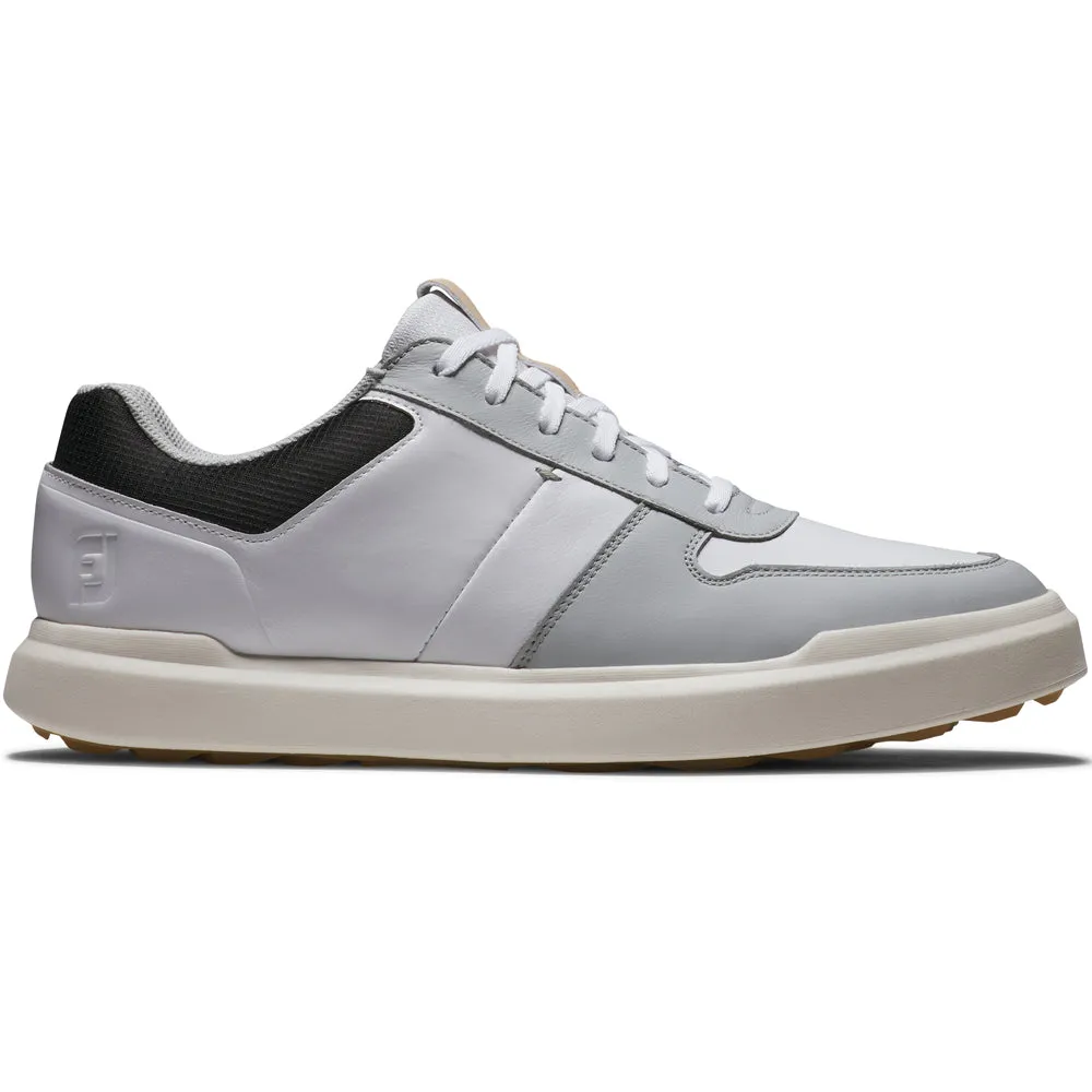 FootJoy Contour Casual Spikeless Shoes - White/Grey/Black