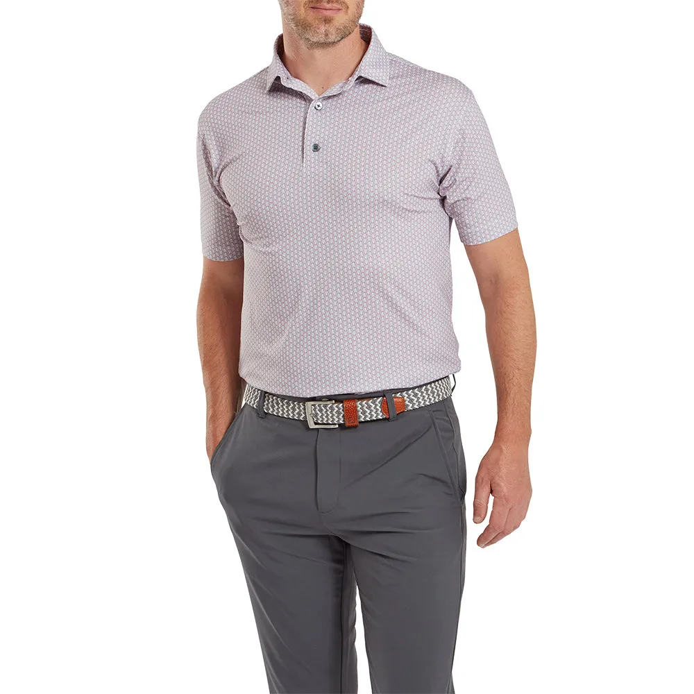 FootJoy Scallop Shell Foulard Polo Shirt - Light Pink