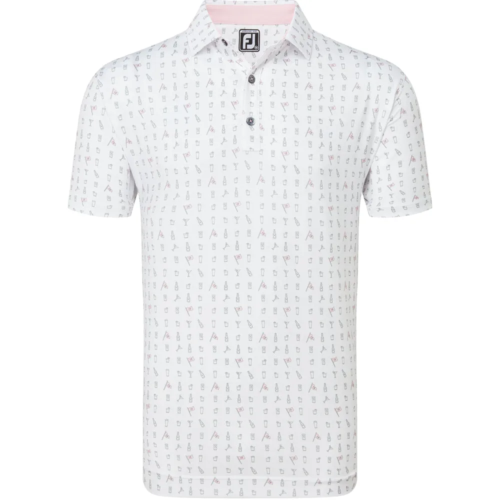FootJoy The 19th Hole Lisle Polo Shirt - White