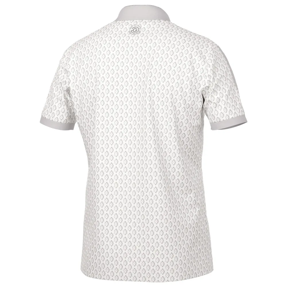Galvin Green Maxwell Polo Shirt - Cool Grey/White