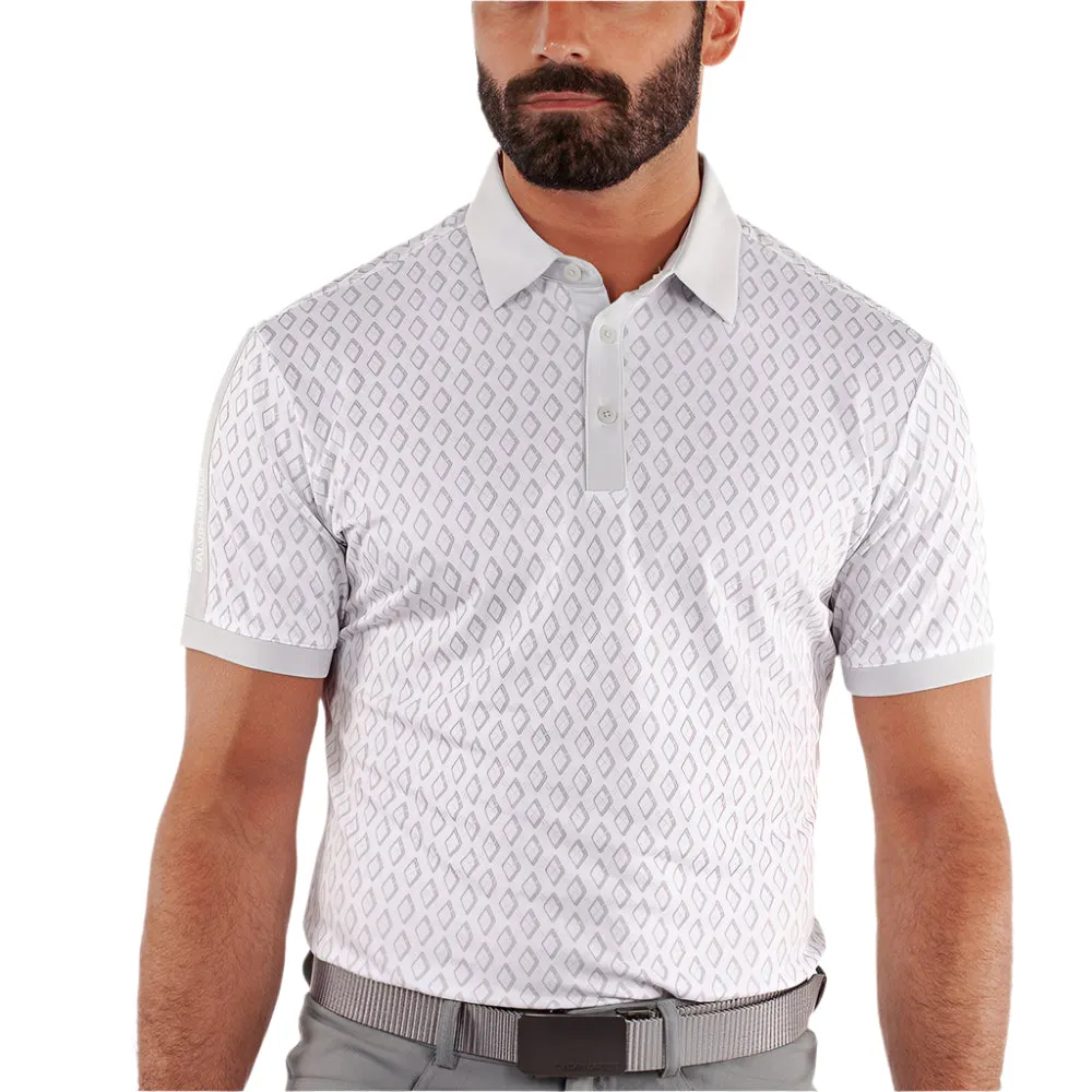 Galvin Green Maxwell Polo Shirt - Cool Grey/White