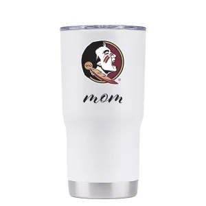 Gametime Sidekicks Seminole Logo Mom Design 20oz Insulated Tumbler - White