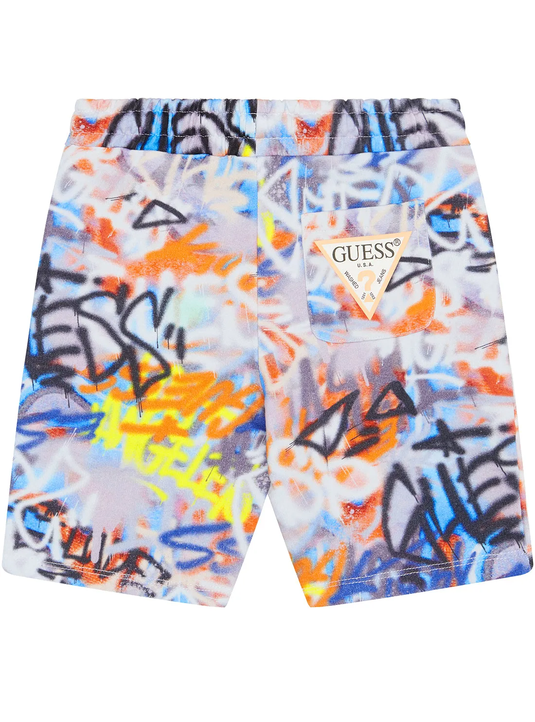 Graffiti Print Active Shorts Guess