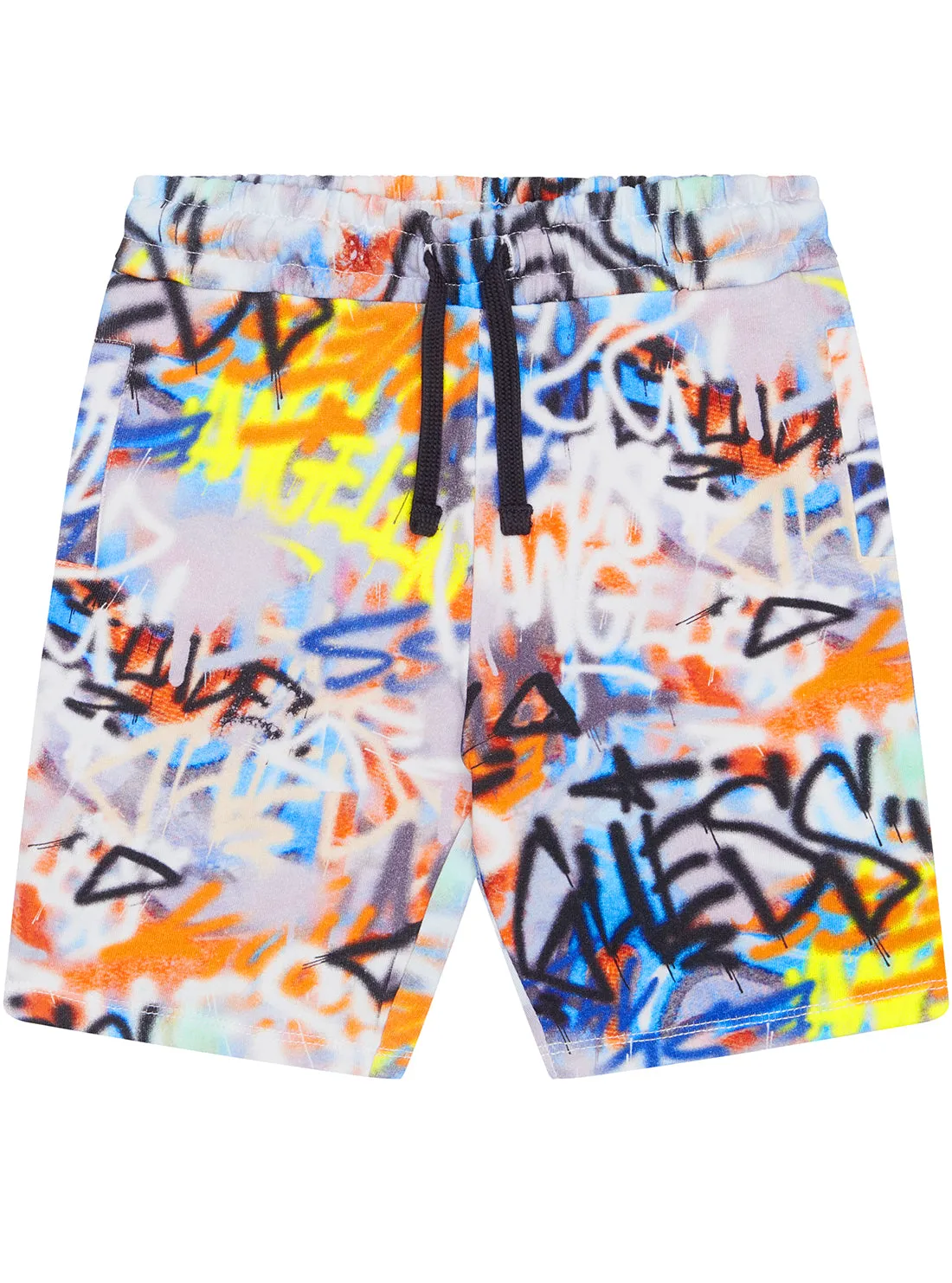 Graffiti Print Active Shorts Guess