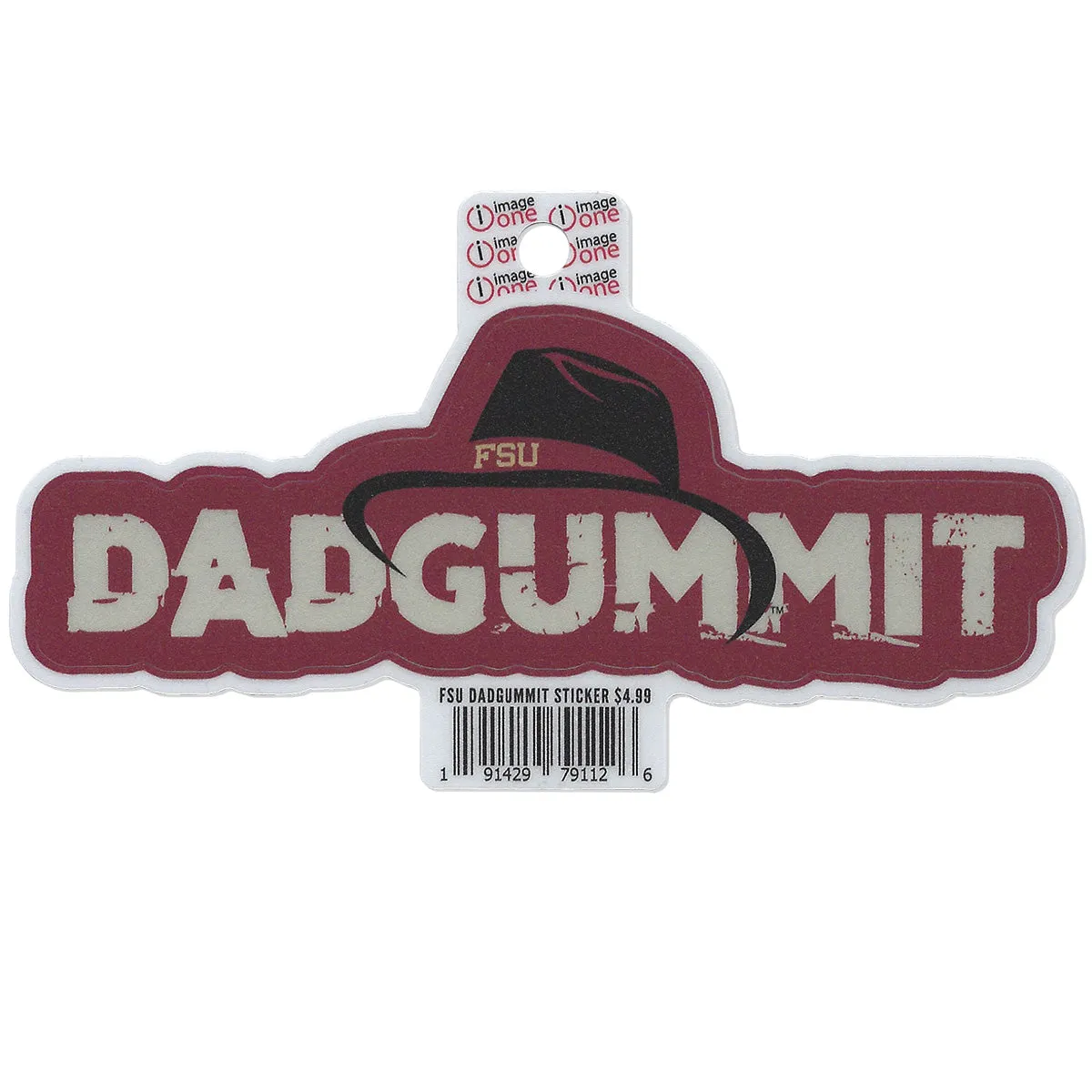 Image One Dadgummit Decal - Garnet