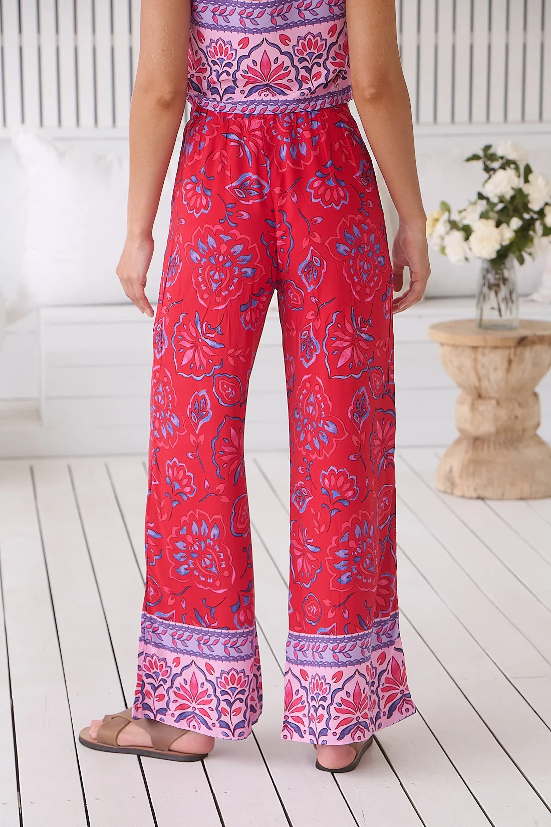 Jaase Jax Pants High Waist Wide Leg - Florian
