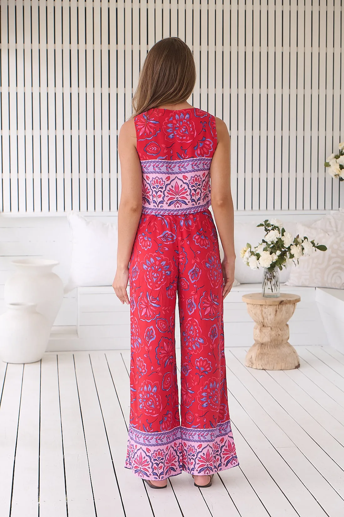 Jaase Jax Pants High Waist Wide Leg - Florian