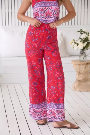Jaase Jax Pants High Waist Wide Leg - Florian