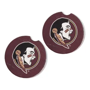 Jardine Seminole Logo Car Coaster 2Pk