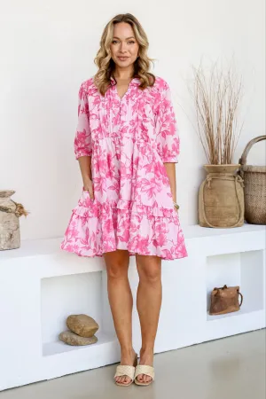 Joop & Gypsy Kelly Mini Dress V Neck Pockets - Sweet Thing