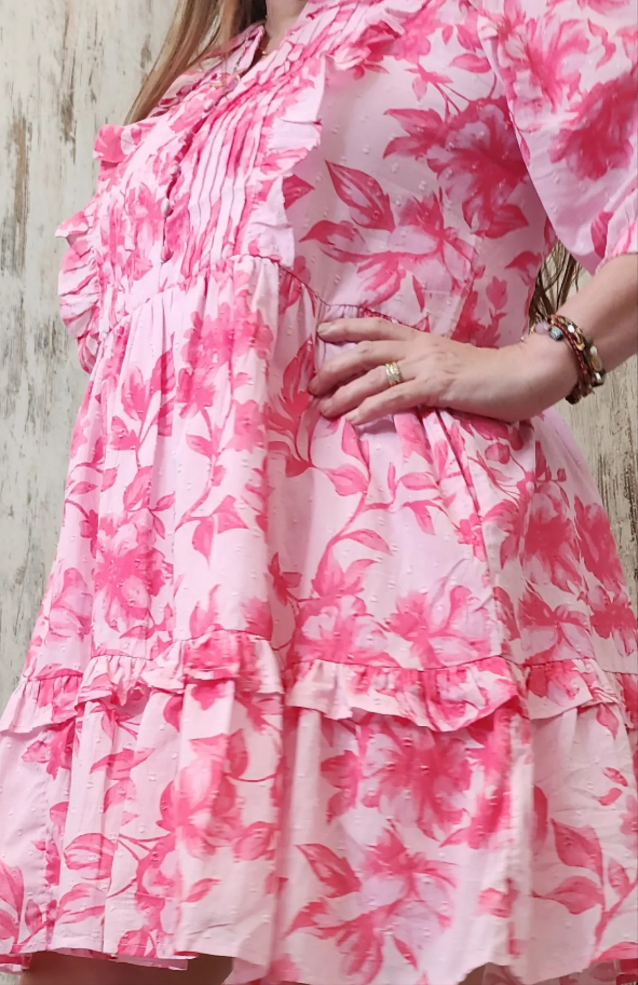 Joop & Gypsy Kelly Mini Dress V Neck Pockets - Sweet Thing