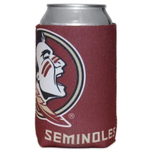 Logo Seminole Logo/Seminoles Flat Can Cooler - Garnet