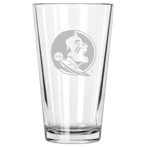 Memory Company Etched Seminole Logo 17oz Mixing Glass