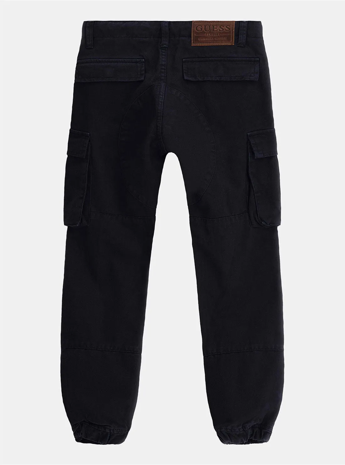 Navy Gabardine Cargo Pants (7-16) Guess