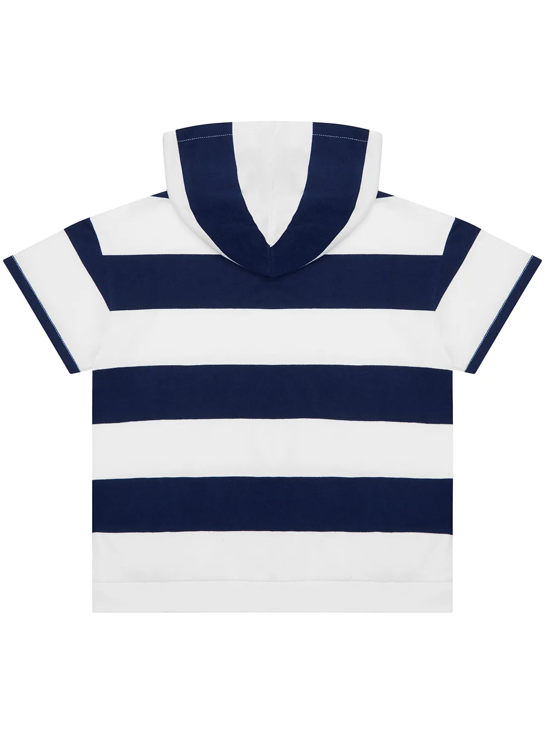 Navy Stripes Hooded Short Sleeve Top (7-16) Guess