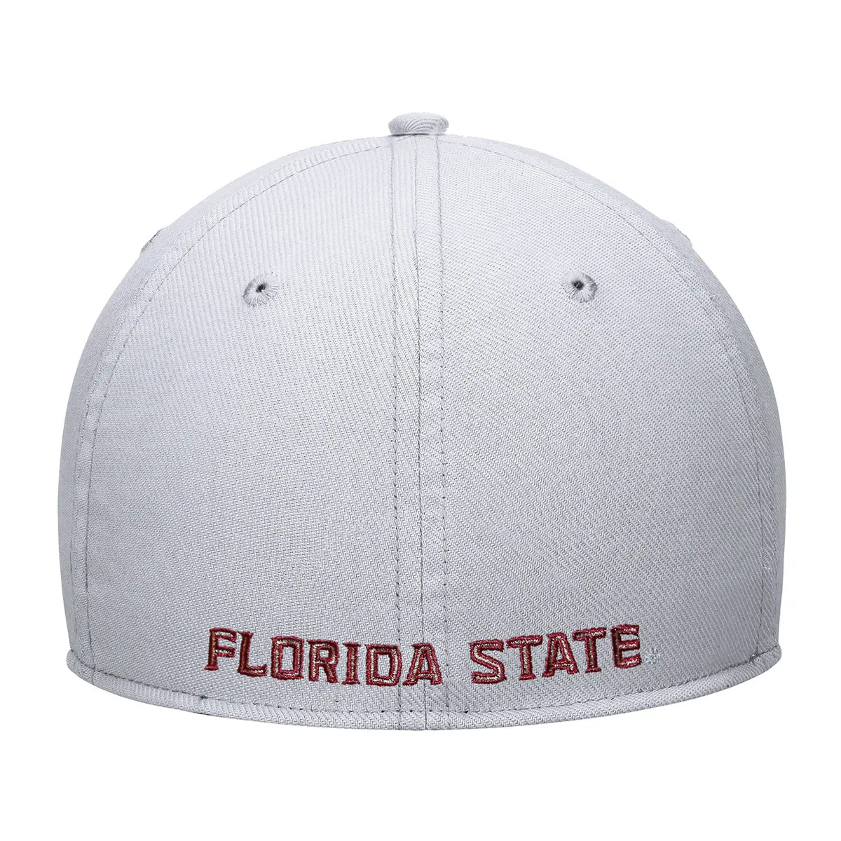 Nike Men's Seminole Logo Patch Dri-fit Rise Structured Swooshflex Hat - Grey