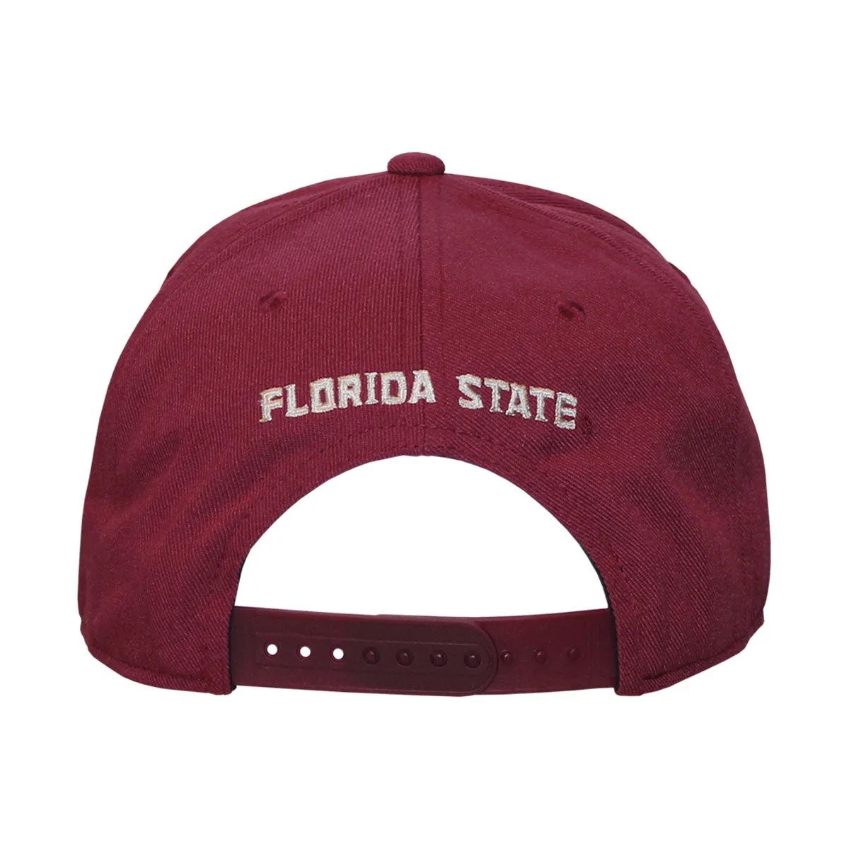 Nike Seminole Logo Adjustable Structured Flatbill Snapback Cap - Garnet