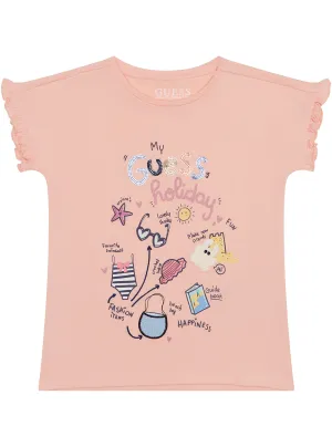 Orange Short Sleeve T-Shirt (2-7) Guess
