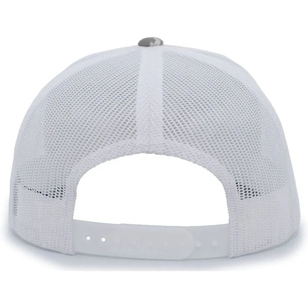 Pacific Headwear Camo Snapback Trucker Cap