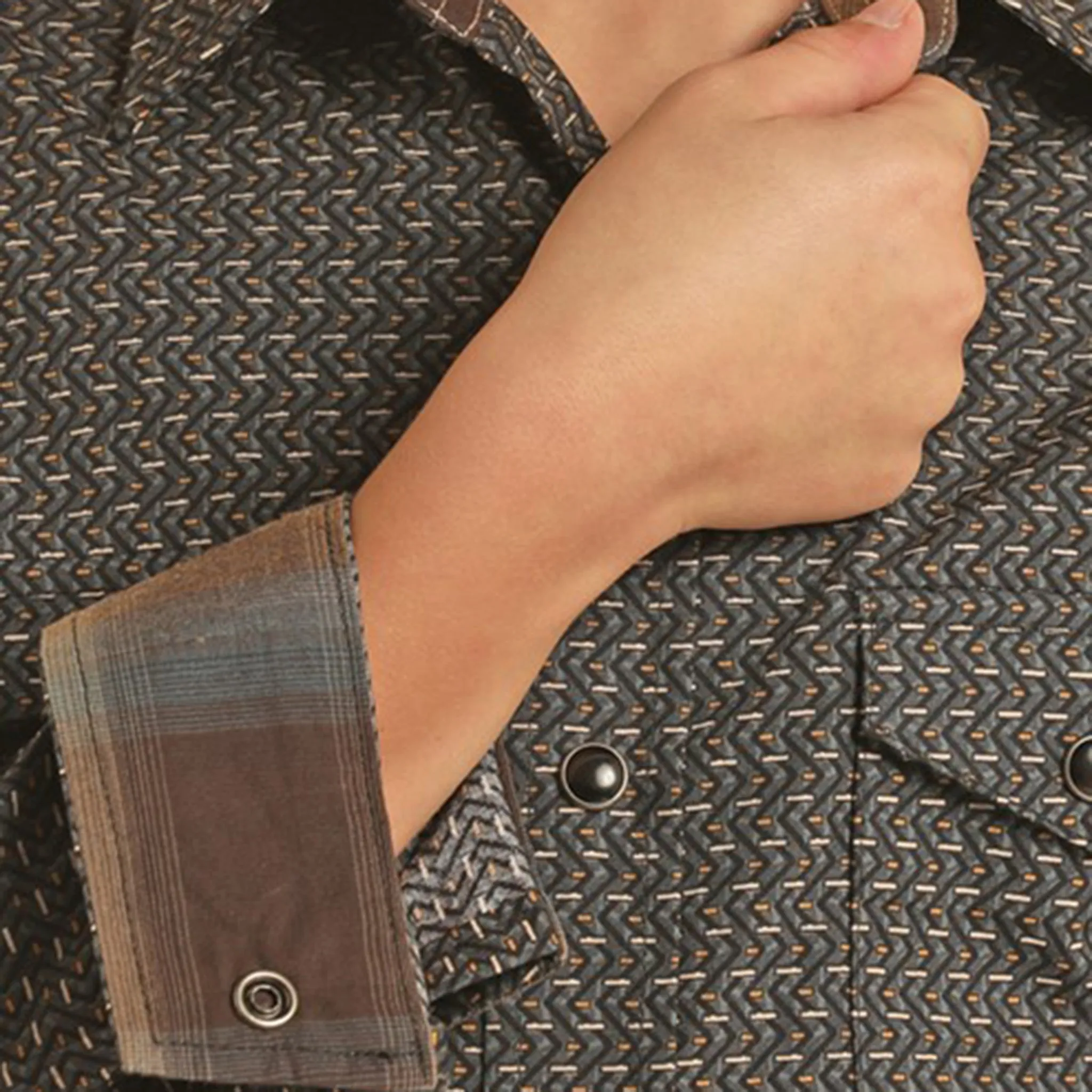 Panhandle Slim Boy's Geo Print Shirt