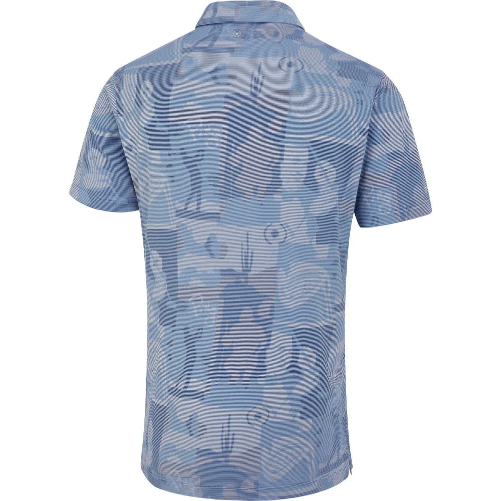 Ping Legacy Polo Shirt - Cornflower Blue Multi