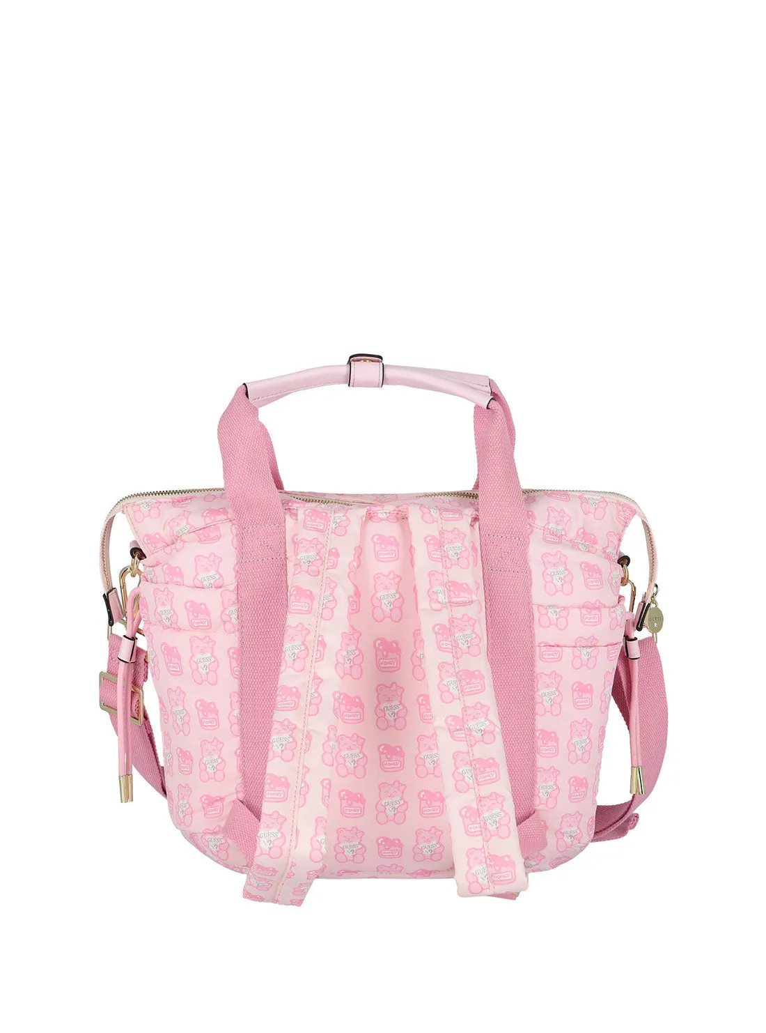Pink Bear 3-Pack Mommy Baby Bag and Mat Set Guess