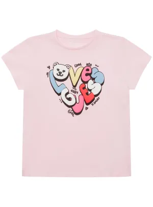 Pink Short Sleeve T-Shirt (2-7) Guess