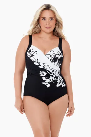 Plus Size Sanibel One Piece in Sub Rosa