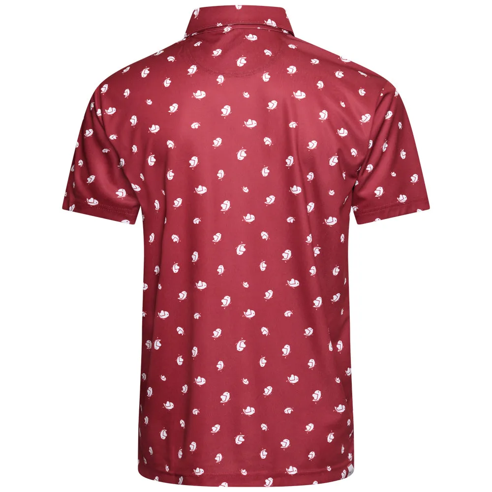 Puma Pure Love Birdies Polo Shirt - Intense Red/White Glow