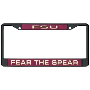 Rico FSU Fear the Spear Acrylic Tag Frame - Black