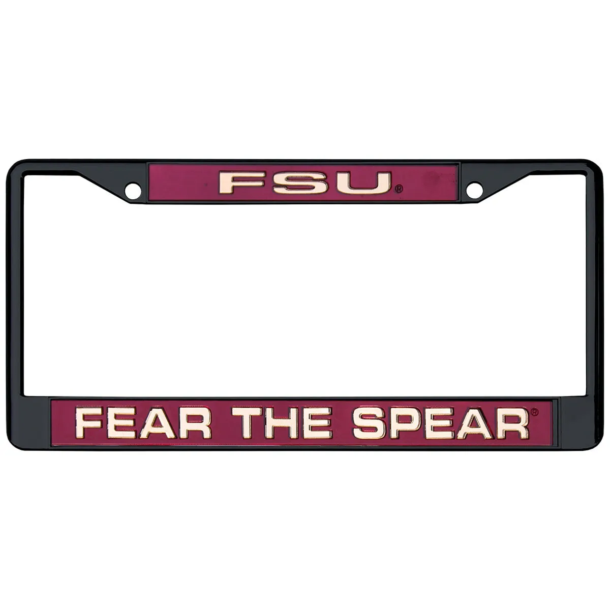 Rico FSU Fear the Spear Acrylic Tag Frame - Black