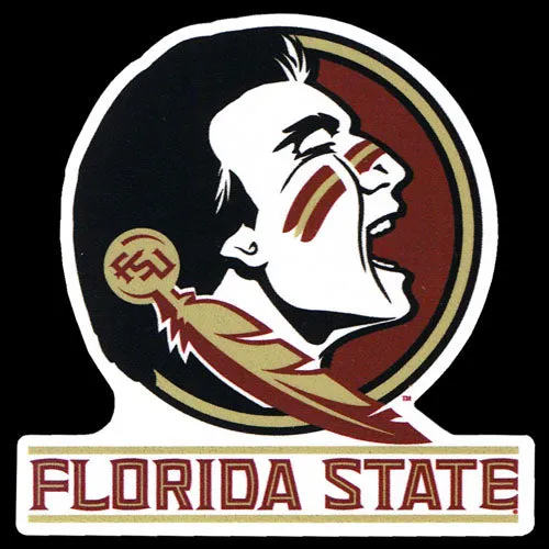 SDS 12" Seminole Head with Florida State Magnet