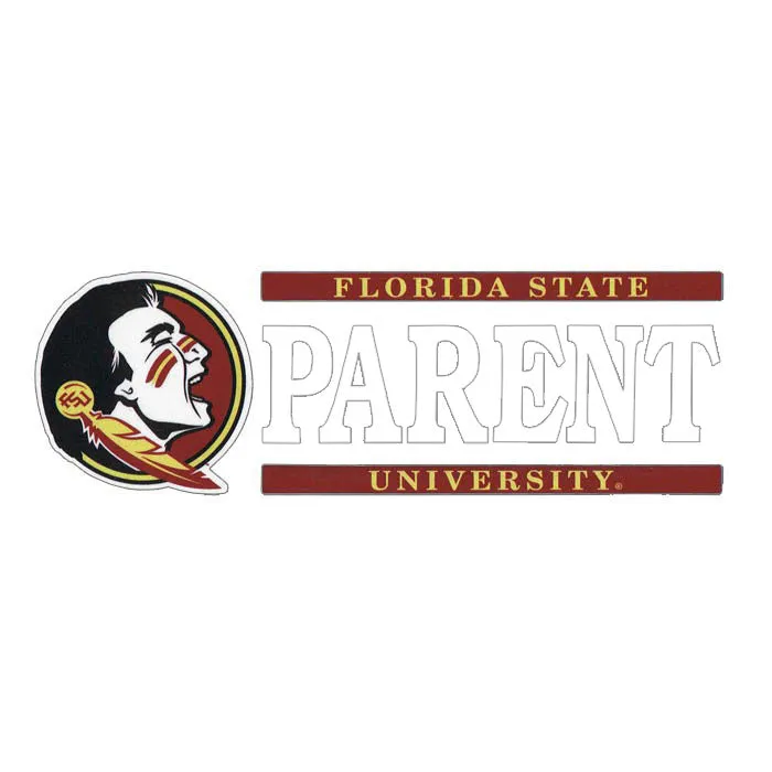 SDS Florida State University Parent Decal with Seminole Head